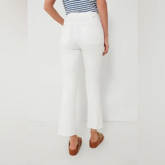 MOTHER Fairest Of Them All The Hustler Patch Pocket Ankle Fray Size 24 B2623